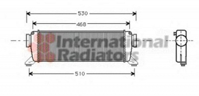 VAN WEZEL 30004261 -  Интеркулер